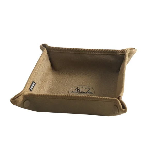 Outdoor Camping Storage Tray Home Travel Storage Box Camping Portable Folding Table Stacked Square Clutter Storage Tray - Image 6