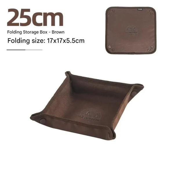 Outdoor Camping Storage Tray Home Travel Storage Box Camping Portable Folding Table Stacked Square Clutter Storage Tray - Image 7