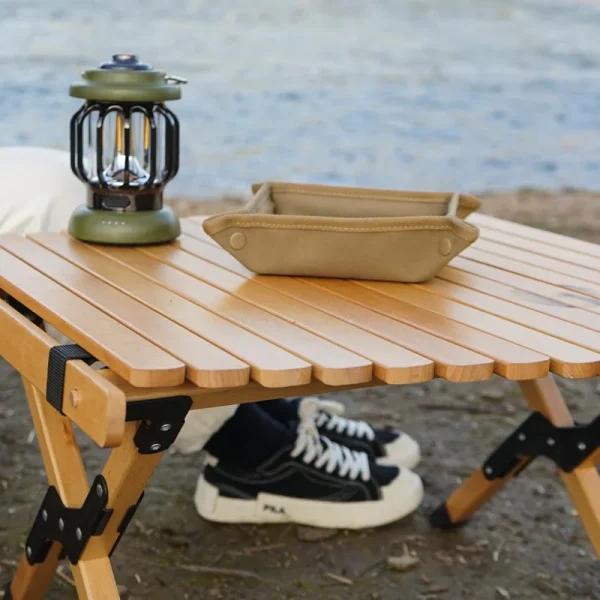 Outdoor Camping Storage Tray Home Travel Storage Box Camping Portable Folding Table Stacked Square Clutter Storage Tray - Image 4