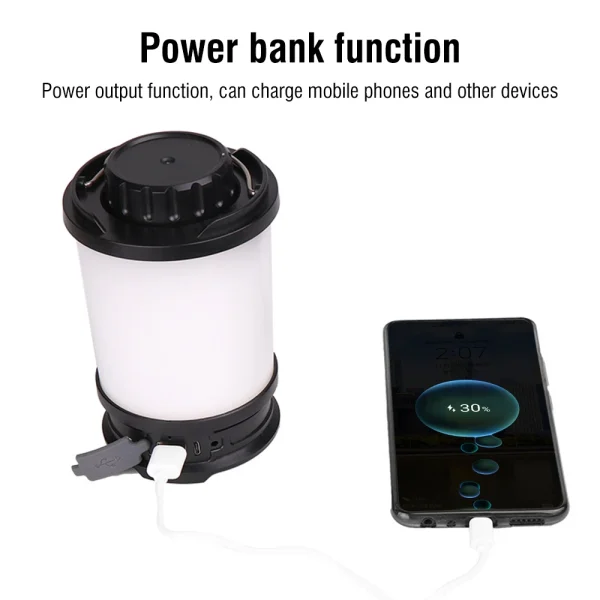 BORUiT 2835 SMD LED Camping Light USB Rechargeable Portable Tent Lamp Waterproof Power Bank Emergency Lanterns Outdoor Lighting - Image 5