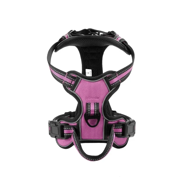 Adjustable Nylon Dog Harness Vest Reflective Soft Breathable No Pull Dog Harness Pet Harness Leash For Small Large Dogs - Image 11