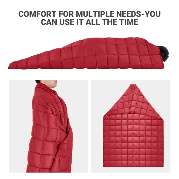 KingCamp Multi-Functional Blanket, Lightweight, Feather-Like Fluffy Alternative, Foldable For Easy Carry - Image 4