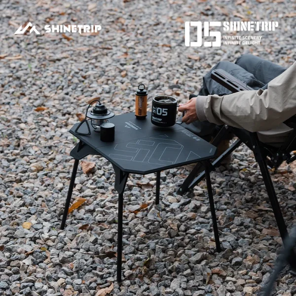 ShineTrip 05 Series Ultralight Dual Purpose Table Outdoor Camping Portable Table Folding Abs Desktop and Aluminum Stand - Image 6