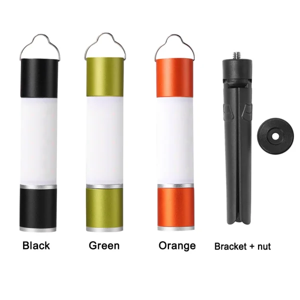 Outdoor Camping LED Telescopic Flashlight with Tripod Nuts Multifunctional Rechargeable Retractable Torch Light Table Lamp - Image 3