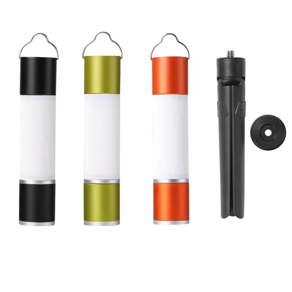 Outdoor Camping LED Telescopic Flashlight with Tripod Nuts Multifunctional Rechargeable Retractable Torch Light Table Lamp - Image 2