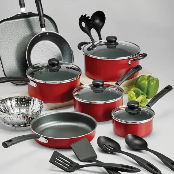 Multifunctional 18-piece non-stick cookware set, easy to clean, scald-proof and non-stick, suitable as a gift - Image 3