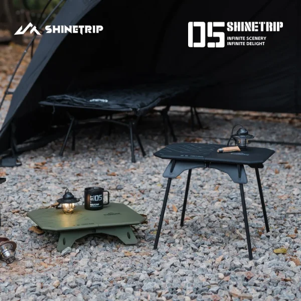 ShineTrip 05 Series Ultralight Dual Purpose Table Outdoor Camping Portable Table Folding Abs Desktop and Aluminum Stand - Image 2