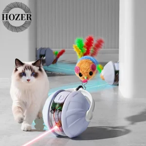 Cat Infrared Interactive Ball Toys Automatic Rolling Ball Tail Rechargeable Smart Pet Electric Toy Cat Training Imitate Mouse