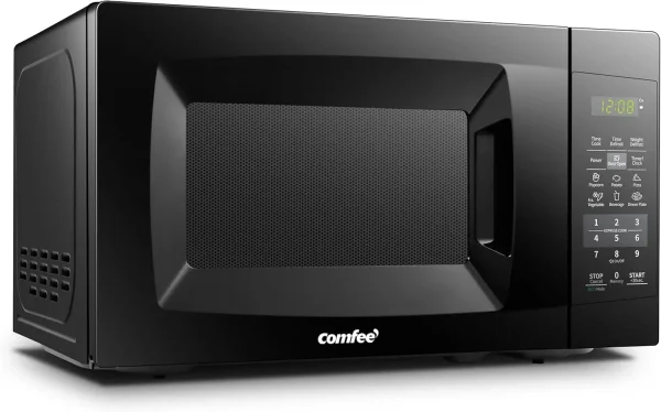 EM720CPL-PMB Countertop Microwave Oven with Sound On/Off, ECO Mode and Easy One-Touch Buttons, 0.7 Cu Ft, Black - Image 3