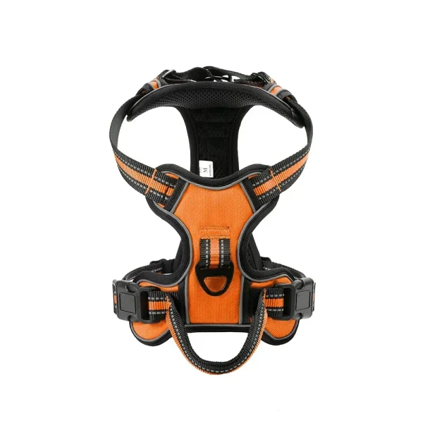 Adjustable Nylon Dog Harness Vest Reflective Soft Breathable No Pull Dog Harness Pet Harness Leash For Small Large Dogs - Image 9