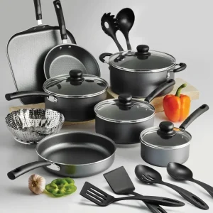 Multifunctional 18-piece non-stick cookware set, easy to clean, scald-proof and non-stick, suitable as a gift