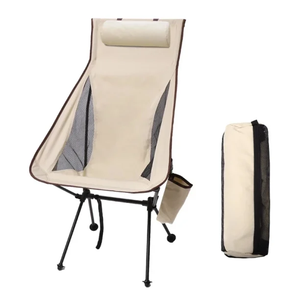 WESTTUNE Portable Folding Camping Chair with Headrest Lightweight Tourist Chairs Aluminum Alloy Fishing Chair Outdoor Furniture - Image 8