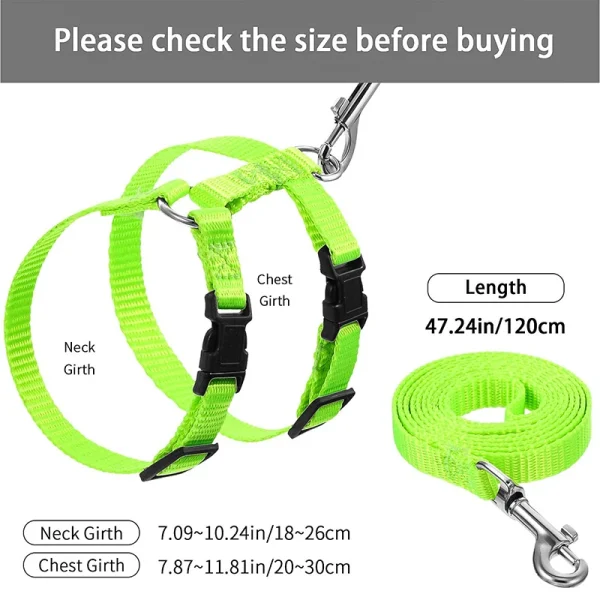 Cheap Sphynx Cat Harness and Leash Set Convenient Pet Harnesses for Cats Gotas Katten mascotas Accessories Outdoor Kedi Cat Lead - Image 2