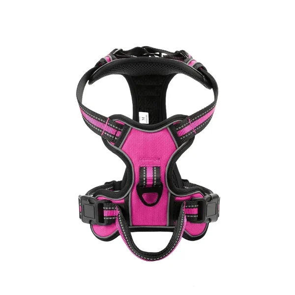 Adjustable Nylon Dog Harness Vest Reflective Soft Breathable No Pull Dog Harness Pet Harness Leash For Small Large Dogs - Image 8