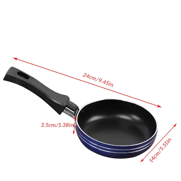12cm/14cm/16cm Mini Frying Pan Non-Stick Steel Frypan Pot Saucepan Random Color For Cookware Kitchen Cookware - Image 5