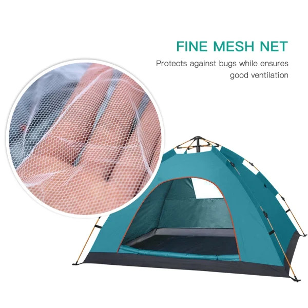Outdoor Pop Up Tent Water-resistant Portable Instant Camping Folding Fully Automatic Tent for 1-2 Family Tent - Image 2