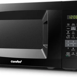 EM720CPL-PMB Countertop Microwave Oven with Sound On/Off, ECO Mode and Easy One-Touch Buttons, 0.7 Cu Ft, Black
