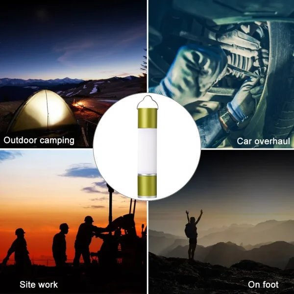 Outdoor Camping LED Telescopic Flashlight with Tripod Nuts Multifunctional Rechargeable Retractable Torch Light Table Lamp - Image 6