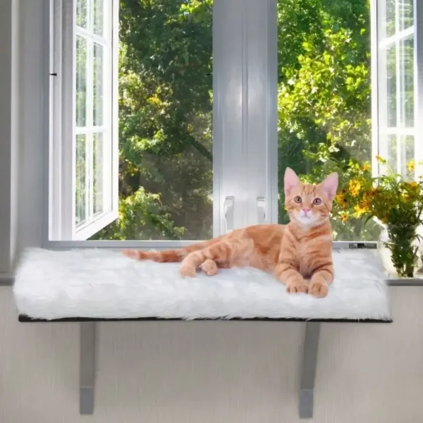 Window Installation Cat Habitat Window Bed Cat Shelf Seat for Window Sill, Resting Place, Position Adjustment, Cat Habitat Chair - Image 5