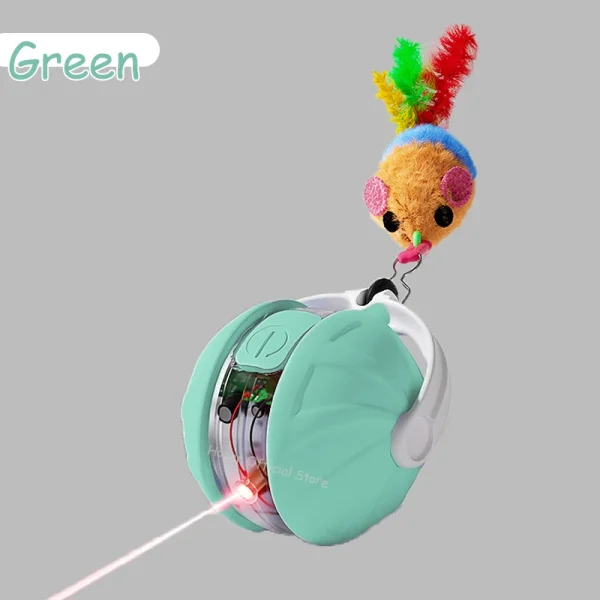 Cat Infrared Interactive Ball Toys Automatic Rolling Ball Tail Rechargeable Smart Pet Electric Toy Cat Training Imitate Mouse - Image 11