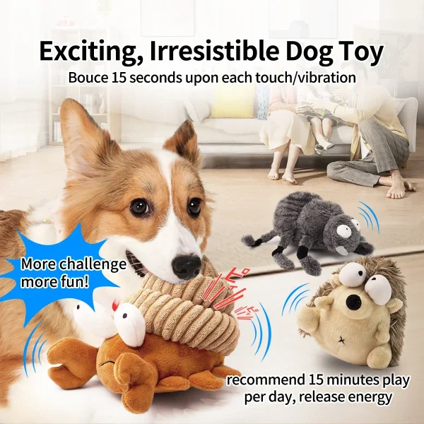 Interactive Dog Toy Plush Dog Toy Dancing Dog Toy Ball Dog Toy Dog Chew Toy Dog Fetch Toy Plush Puppy Toy Small Dog Toy - Image 2