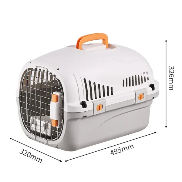 WOYYHO Pet Crates Portable Pet Box Car Cat Kennel Pet Air Box Cat Air Box Iron Mesh Cat Dog Traveling Suitcase - Image 9