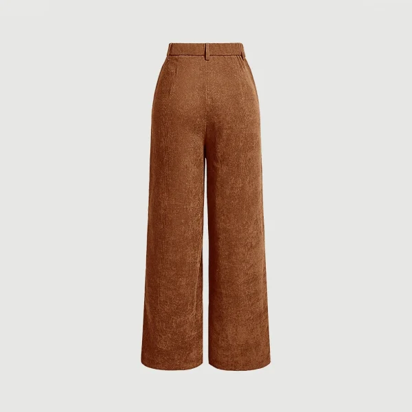 Mia Muse Women's Pants All Season Casual Retro Vintage Pocket  Natural Waist  Full Length Suitable for all occasions Pants - Image 3