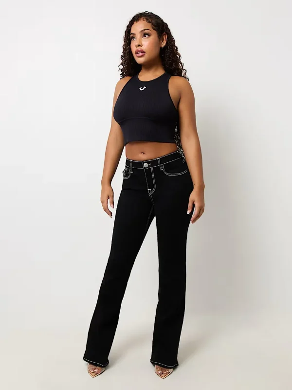 Black Sexy Embroidered Low Rise Jeans for Womens Skinny Jeans Fashionable Flare Jean Casual Washed Pants Sweatwear Denim Pants - Image 3