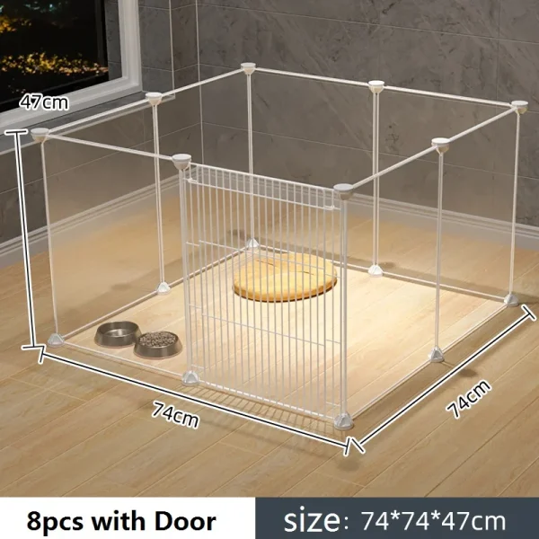 Cat Cage Large Indoor DIY Design Pet Home Small Animal House Detachable Playpen Dog Pen Rabbit Pen Small Pet Playpen - Image 9