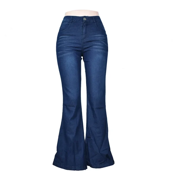 Wide Leg Women Slim Denim Pants Stretch Knee Length High Waist Jeans 2024 New Fashion Trend Slouchy Hip Hop Female Denim Trouser - Image 5