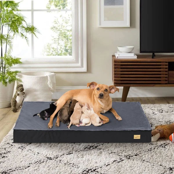 Washable Dog Beds for Large Dogs Comfortable Orthopedic Dog Bed Sponge Foam Pet Bedding Dog Crate Bed - Image 3