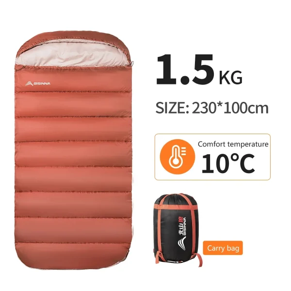 BISINNA Large Camping Sleeping Bag Lightweight 3 Season Loose Widen Bag Long Size for Adult Rest Hiking Fishing - Image 12