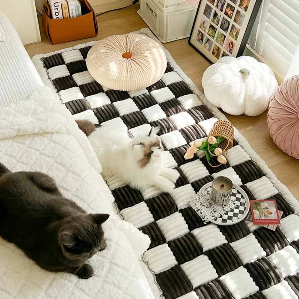 Dog Bed Mat Warm Pet Cat Scratchable Blanket Anti-slip Washable Cushion Sofa Couch Cover Protector For Large Dogs Pet Supplies - Image 7