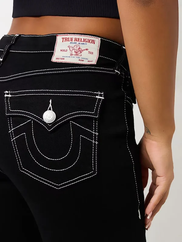 Black Sexy Embroidered Low Rise Jeans for Womens Skinny Jeans Fashionable Flare Jean Casual Washed Pants Sweatwear Denim Pants - Image 4