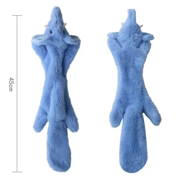 Funny Simulated Animal No Stuffing Dog Toy with Squeakers Durable Stuffingless Plush Squeaky Dog Chew Toy Crinkle Pet Squeak Toy - Image 10