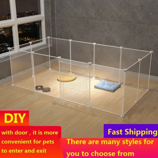 Cat Cage Large Indoor DIY Design Pet Home Small Animal House Detachable Playpen Dog Pen Rabbit Pen Small Pet Playpen