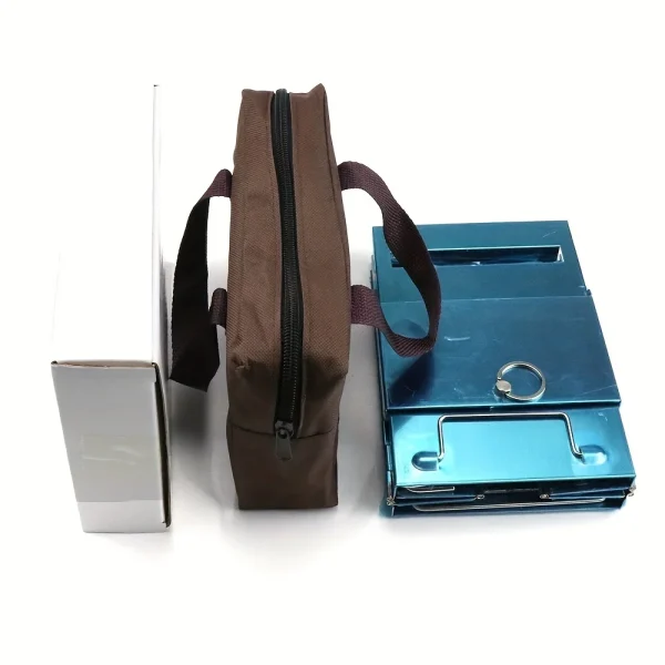 Wood Stove Portable Foldable Stainless Steel Camping Stove With Mini Charcoal Grill Lightweight Barbecue Grill - Image 4