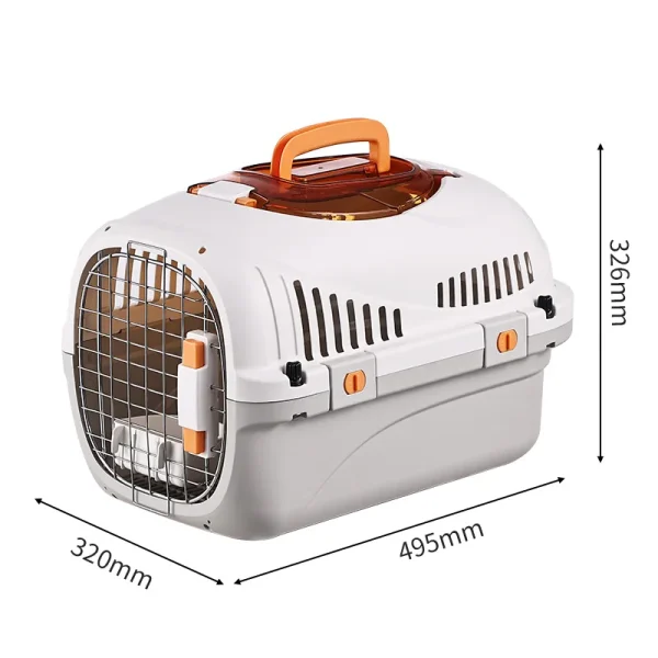 WOYYHO Pet Crates Portable Pet Box Car Cat Kennel Pet Air Box Cat Air Box Iron Mesh Cat Dog Traveling Suitcase - Image 7