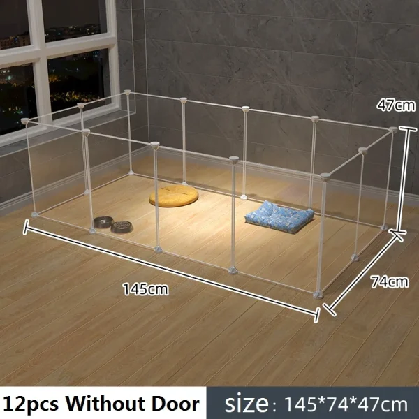 Cat Cage Large Indoor DIY Design Pet Home Small Animal House Detachable Playpen Dog Pen Rabbit Pen Small Pet Playpen - Image 8