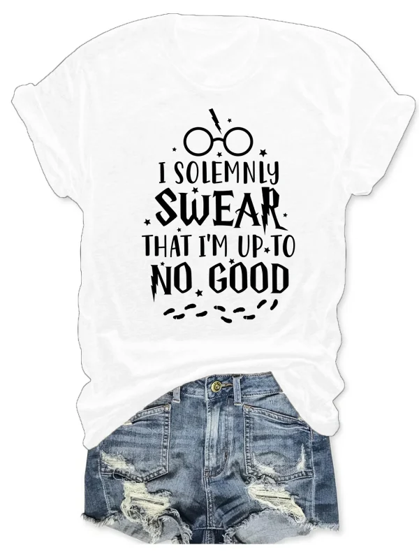 Plus Size Slogan Print Short Sleeve T-shirt Women's Plus Slight Stretch Casual Tee - Image 3