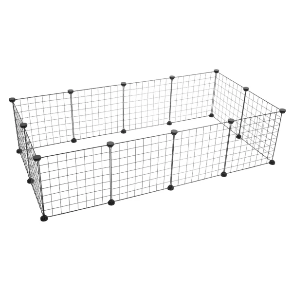 Pet Playpen, Small Animal Cage Indoor Portable Metal Wire Yard Fence for Small Animals,  Rabbits Kennel Crate Fence Tent - Image 5