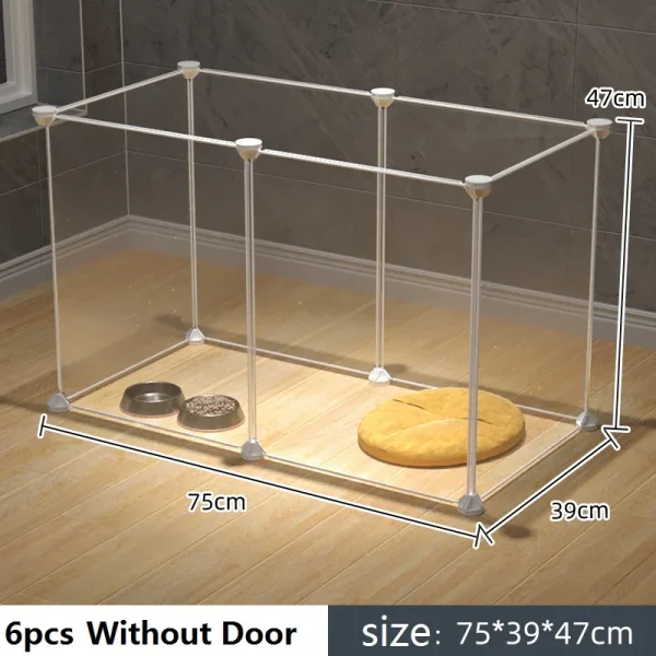 Cat Cage Large Indoor DIY Design Pet Home Small Animal House Detachable Playpen Dog Pen Rabbit Pen Small Pet Playpen - Image 13