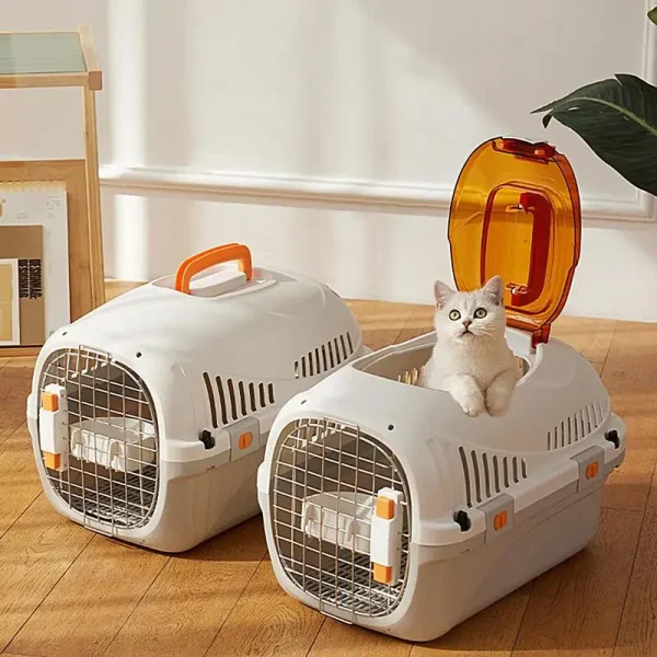 Portable Cat Cage Car Transport Carry Cage Car Transport Carry Cage Cats Pet Travel Carrier Portable Pet Travel Carrier - Image 2