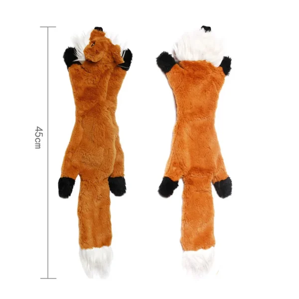 Funny Simulated Animal No Stuffing Dog Toy with Squeakers Durable Stuffingless Plush Squeaky Dog Chew Toy Crinkle Pet Squeak Toy - Image 16