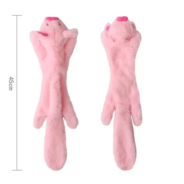 Funny Simulated Animal No Stuffing Dog Toy with Squeakers Durable Stuffingless Plush Squeaky Dog Chew Toy Crinkle Pet Squeak Toy - Image 9