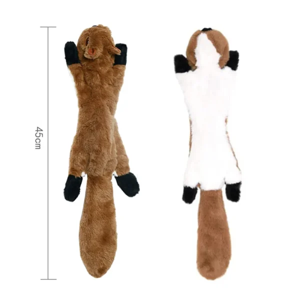 Funny Simulated Animal No Stuffing Dog Toy with Squeakers Durable Stuffingless Plush Squeaky Dog Chew Toy Crinkle Pet Squeak Toy - Image 14