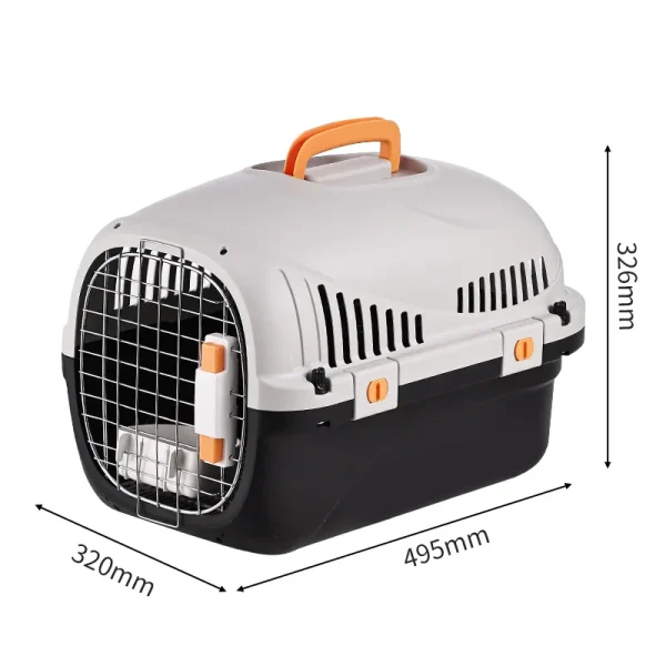 WOYYHO Pet Crates Portable Pet Box Car Cat Kennel Pet Air Box Cat Air Box Iron Mesh Cat Dog Traveling Suitcase - Image 8