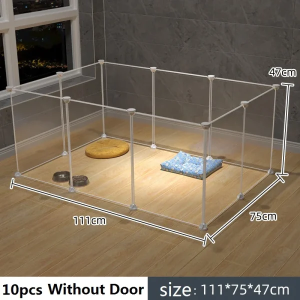 Cat Cage Large Indoor DIY Design Pet Home Small Animal House Detachable Playpen Dog Pen Rabbit Pen Small Pet Playpen - Image 10