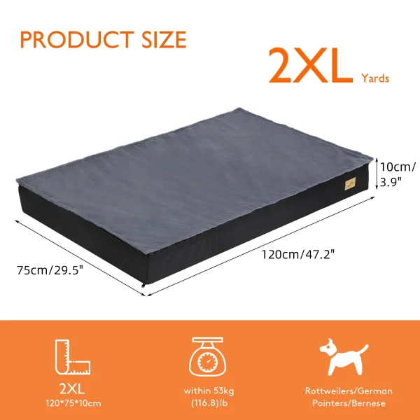 Washable Dog Beds for Large Dogs Comfortable Orthopedic Dog Bed Sponge Foam Pet Bedding Dog Crate Bed - Image 7