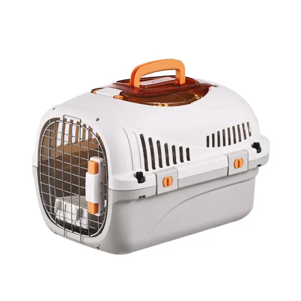 WOYYHO Pet Crates Portable Pet Box Car Cat Kennel Pet Air Box Cat Air Box Iron Mesh Cat Dog Traveling Suitcase - Image 5